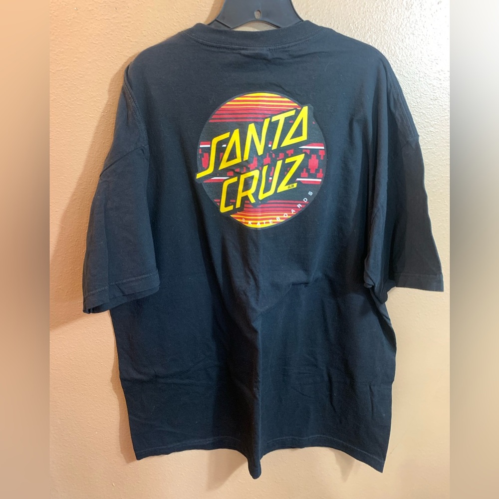 Santa Cruz Black Graphic Mens T-Shirt - XXL